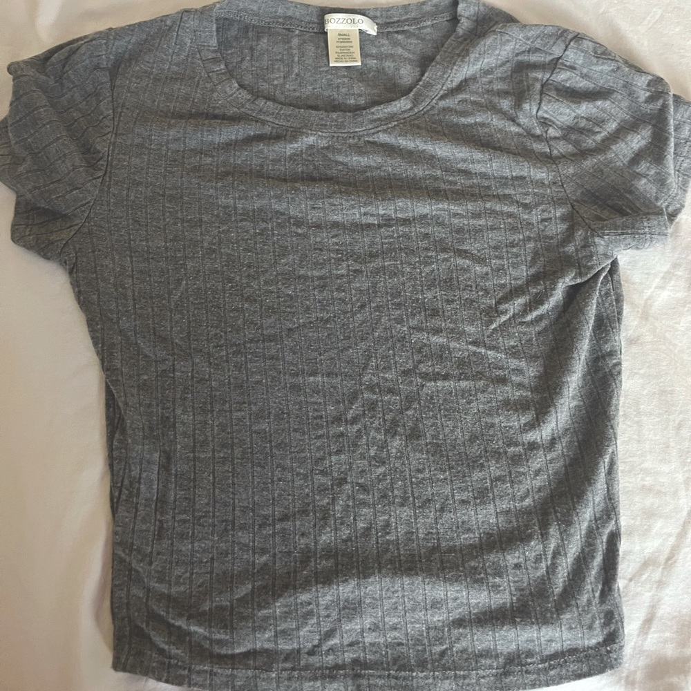 BOZZOLO -Juniors Ribbed Cropped Top